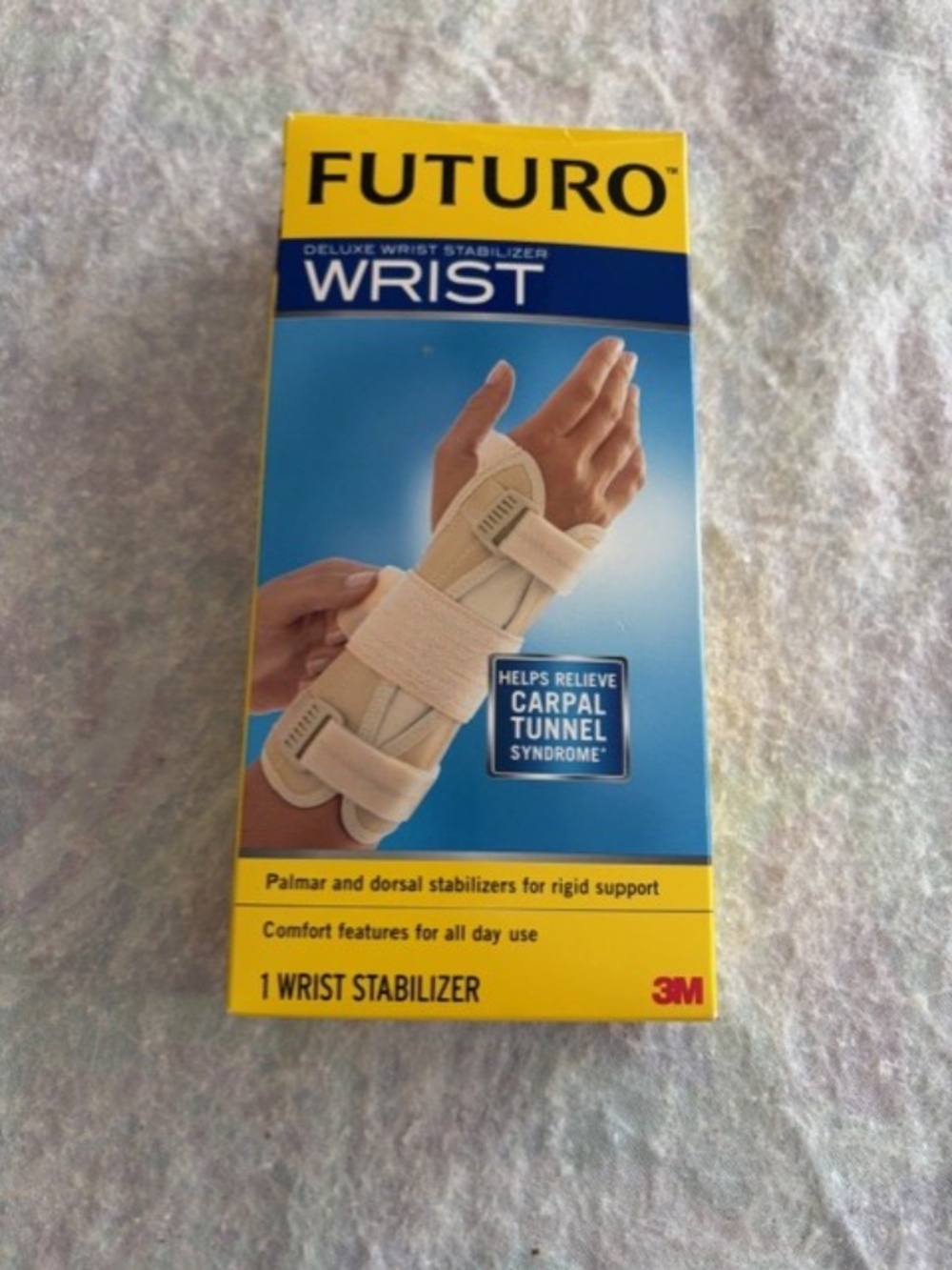 FUTURO Deluxe Wrist Stabilizer Right Hand L/XL Beige New Open Box